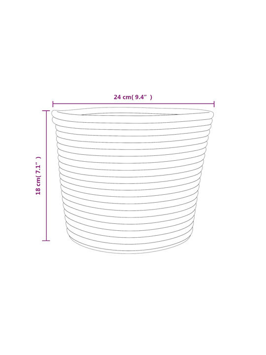 vidaXL Storage Basket Fabric Multicolour 24x24x18cm 2pcs