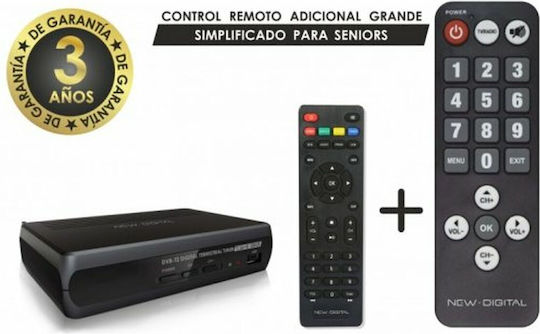 New Digital S7833510 Ψηφιακός Δέκτης Mpeg-4 SD (480p) Σύνδεση HDMI