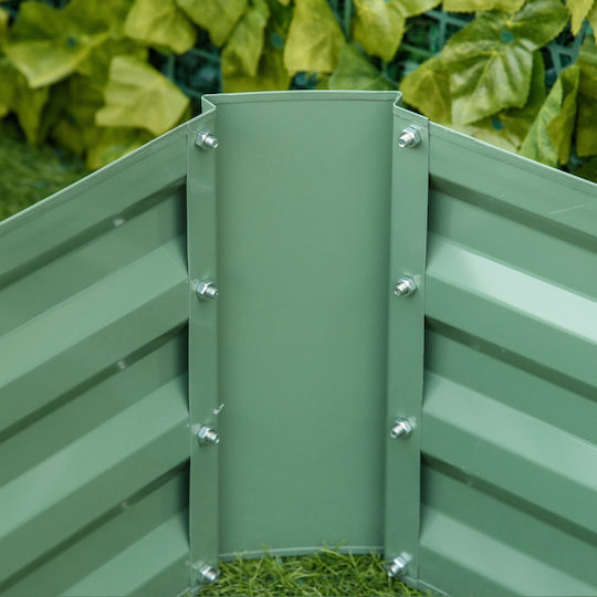 Outsunny Комплект 2 Сандъчета Galvanized Steel
