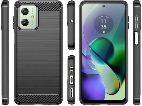 Tech-Protect Back Cover Σιλικόνης Μαύρο (Motorola Moto G54)