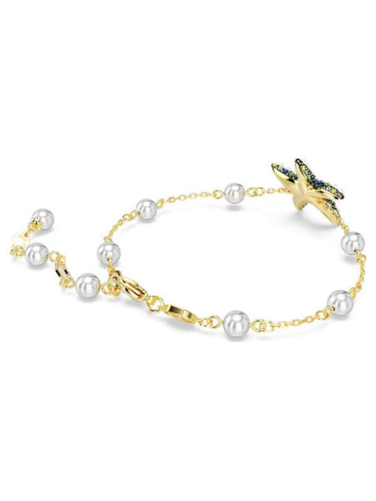 Swarovski Bracelet Chain Gold Plated