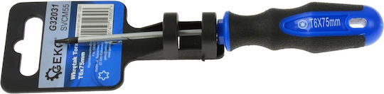 Geko Magnetic Șurubelniță Torx Dimensiunea T6x75mm