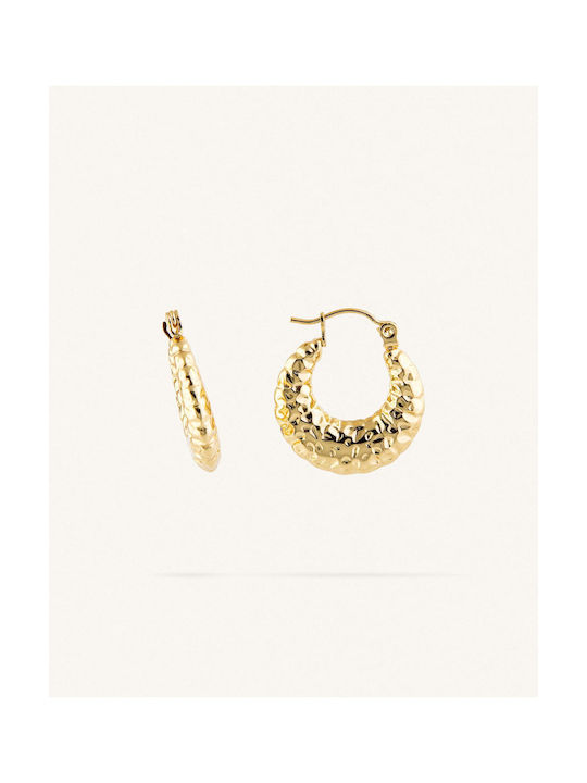 StanStefan Earrings Hoops made of Steel Gold Plated