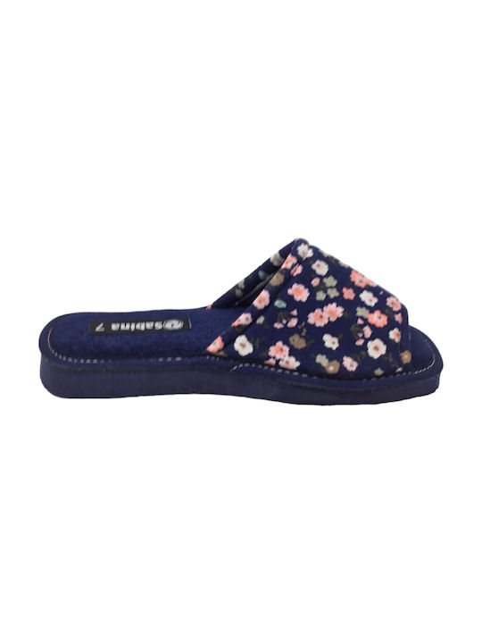 Sabina Winter Women's Slippers in Blue color