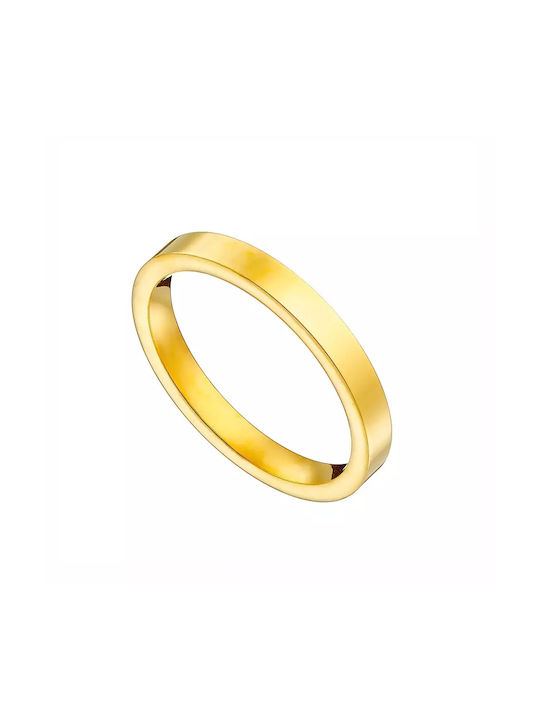 Oxzen Men's Gold Plated Steel Spinner Ring