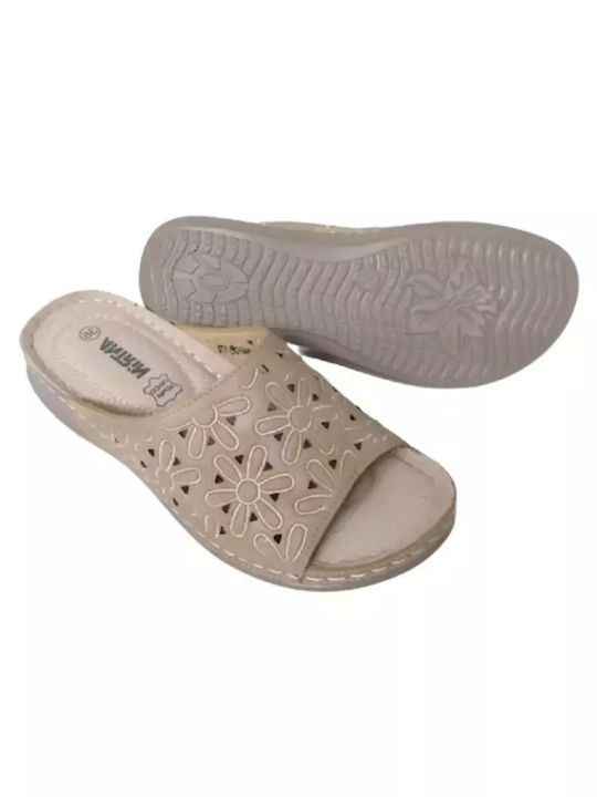Platforme Dama În Stil Slip On Bej