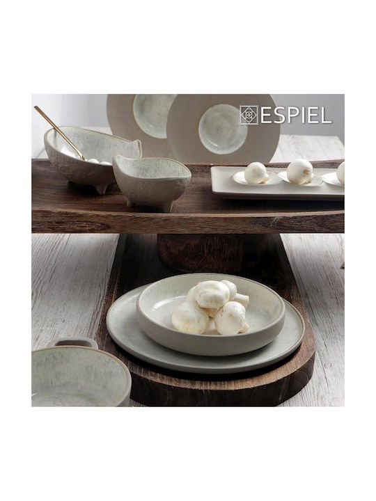 Espiel Round Heat-Resistant Ceramic Saganaki 21.5x15.8x6.2cm 4 Pieces