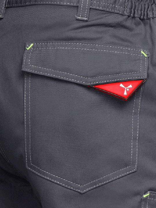 Payper Worker Stretch Reflective Work Trousers Gray