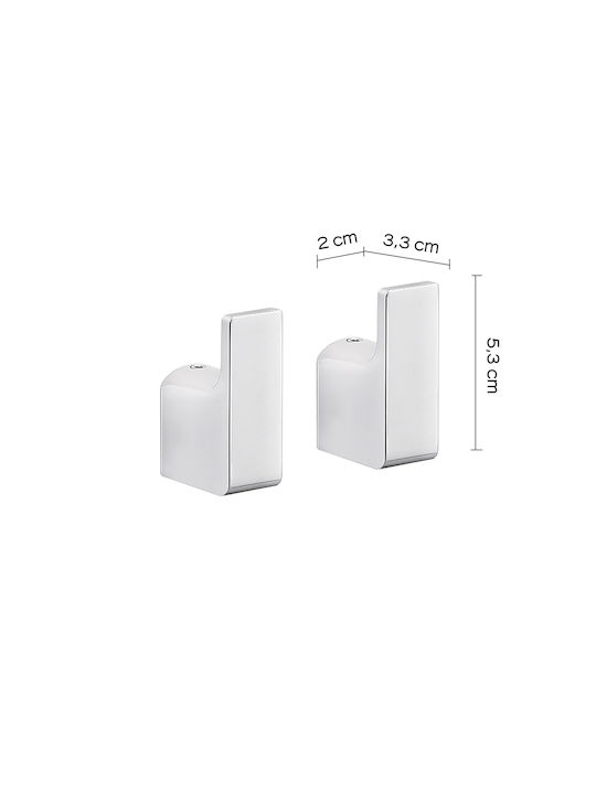 Gedy Single Wall-Mounted Bathroom Hook Black