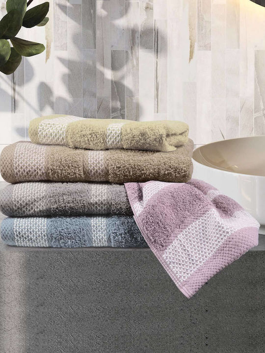 Das Home 3pc Bath Towel Set Best 0650 Ivory Coast Weight 480gr/m²