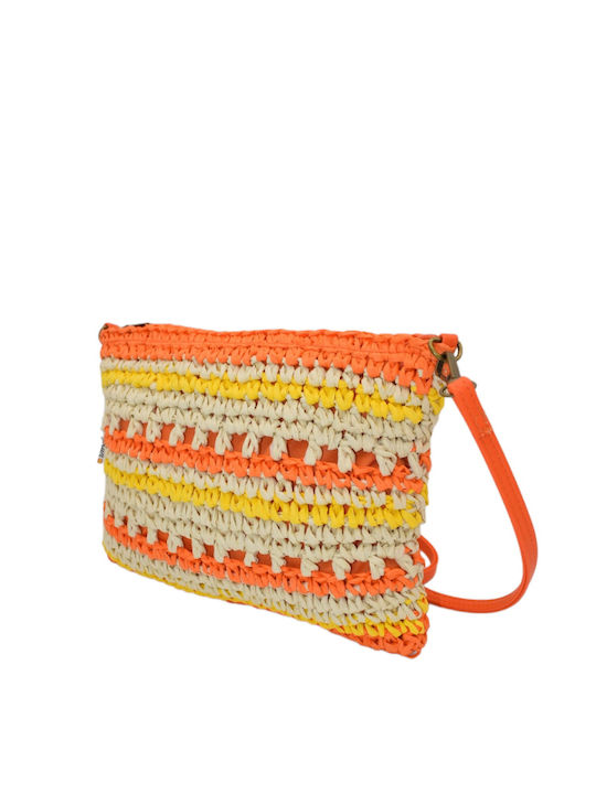 Morena Spain Straw Beach Bag Orange