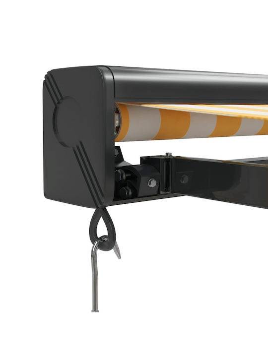vidaXL Zelt Terrasse mit LEDs Gelb 3.5x2.5m