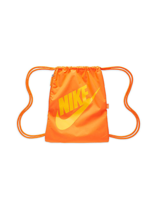 Nike Heritage Drawstring Ανδρική Τσάντα Πλάτης Γυμναστηρίου Κίτρινη