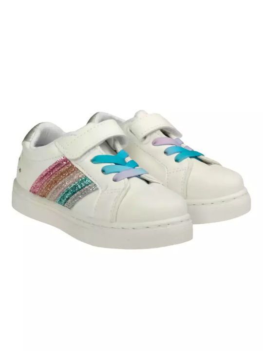 Παιδικά Sneakers με Σκρατς Λευκά