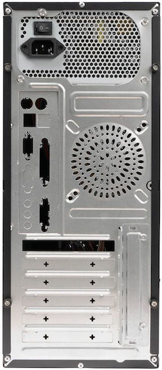 Spacer New Mercury 500W Midi Tower Κουτί Υπολογιστή Μαύρο