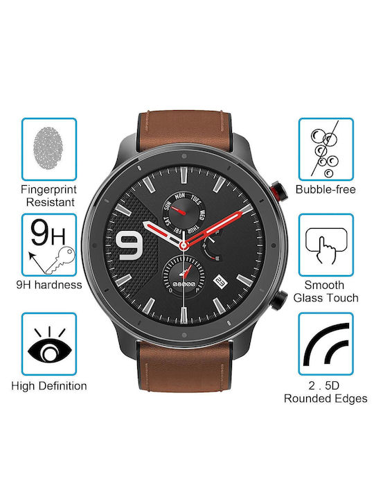 Amazfit Gtr 47mm 0.26mm 2.5d 9h Tempered Glass Film Screen Protector