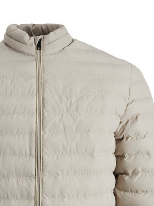 Jack & Jones Geacă pentru bărbați Puffer Rezistent la vânt Bej 12211129