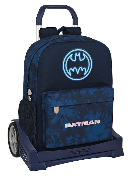 School Bag with Wheels Batman Legendary Navy Blue 32 X 43 X 14 Cm