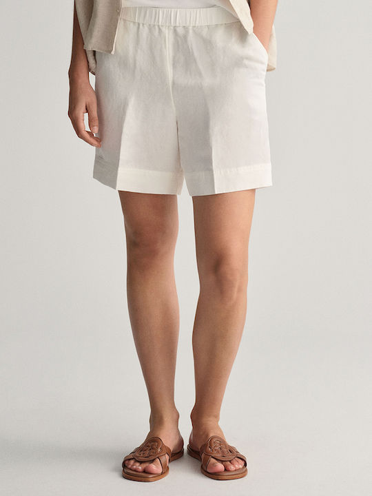 Gant Women's Linen High-waisted Shorts OffWhite