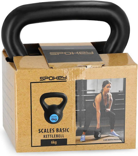 Spokey Kettlebell от PVC 6кг Черен