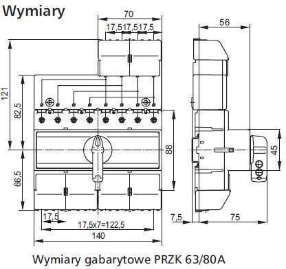 Spamel Διακόπτης Ισχύος Βιομηχανικού Τύπου PRZK3063-W02