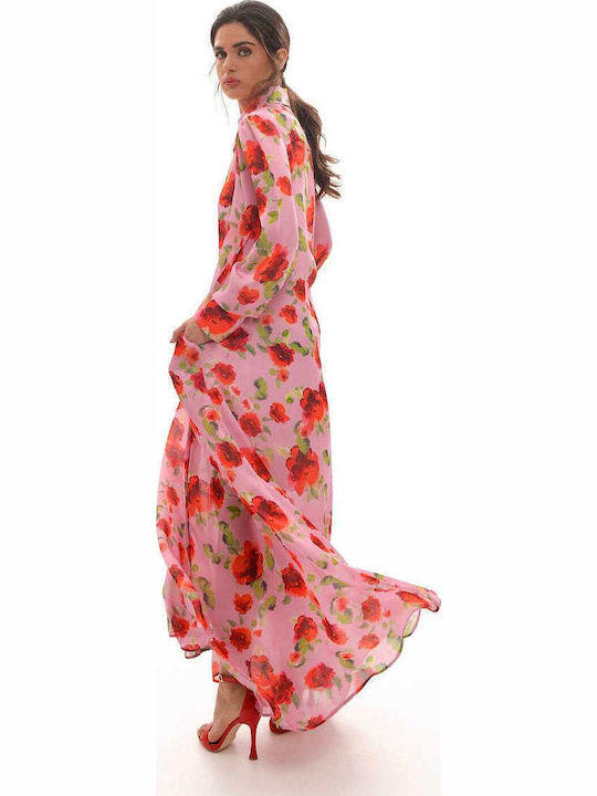 Maxi Hemdkleid Kleid Pink