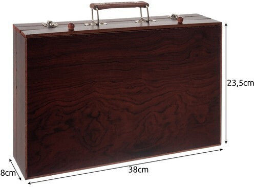 Maaleo Painting Set in Case Wooden 38x23.5cm 128pcs