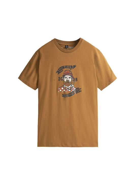 Picture Organic Clothing Ανδρικό T-shirt Κοντομάνικο Chocolate