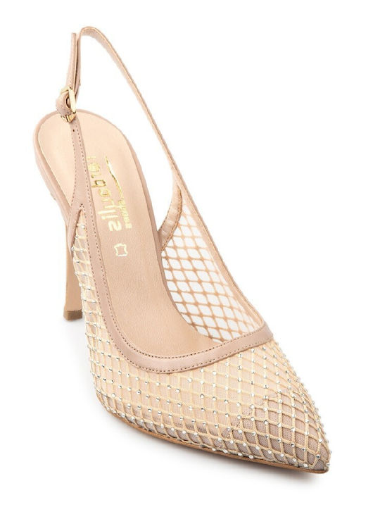 FM Leder Pumps Beige