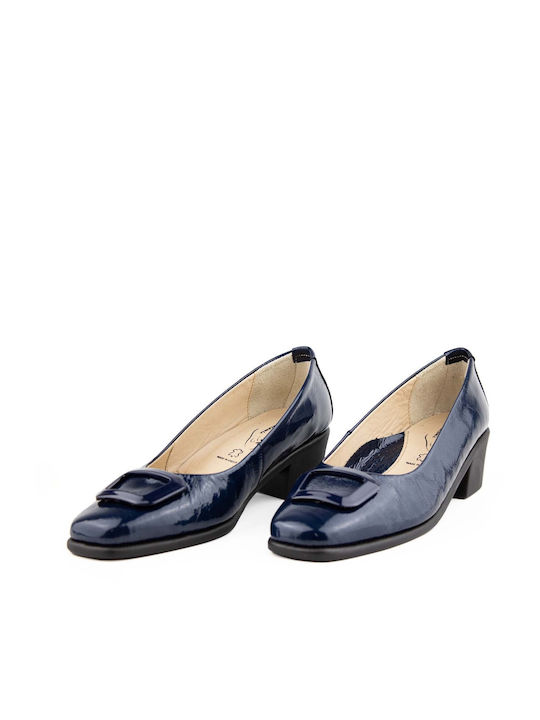 Relax Anatomic Leder Pumps Blau