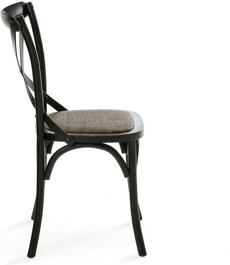 Καρέκλες Καφενείου Humphrey 53x49x89εκ. 2τμχ Μαύρες