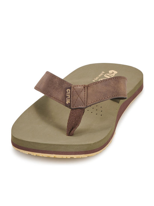 Herren Flip Flops Khaki