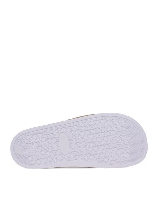 Lotty Slides With Platform In Gold Colour
