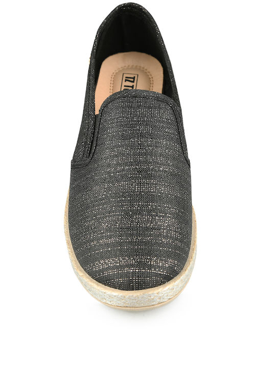 Tendenz Damen Espadrilles in Schwarz Farbe