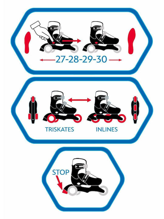 Disney Inline Rollers Μωβ Παιδικά
