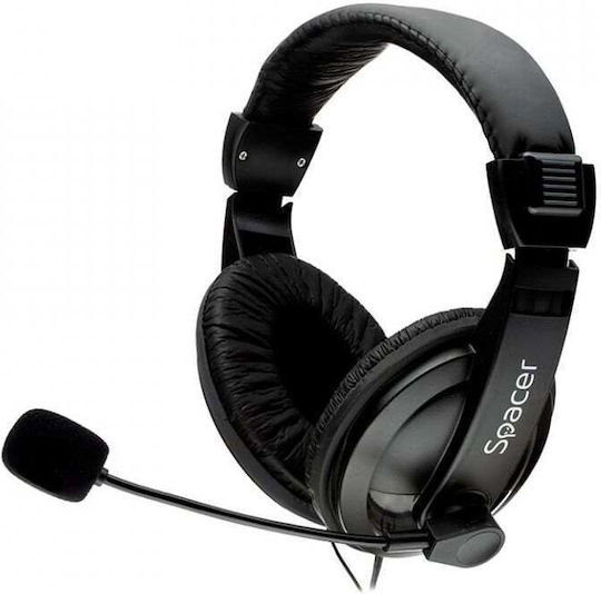Spacer SPK-222 On Ear Căști Multimedia cu microfon și conexiune Jack de 3,5 mm
