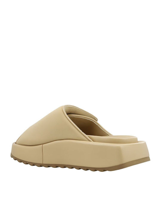 Γυναικεία Σανδάλια Flatforms Μπεζ