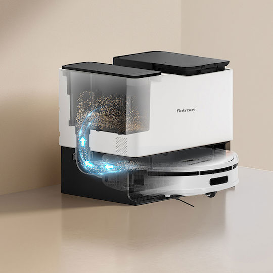 Rohnson Mamba Complete Robot Vacuum Cleaner with Laser Mapping & 6000Pa Suction Power White