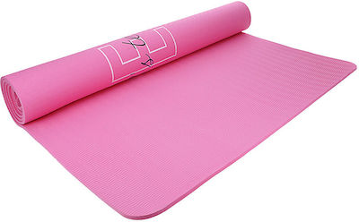 4F Covor de exerciții fizice Yoga/Pilates Roz (150x65cm)