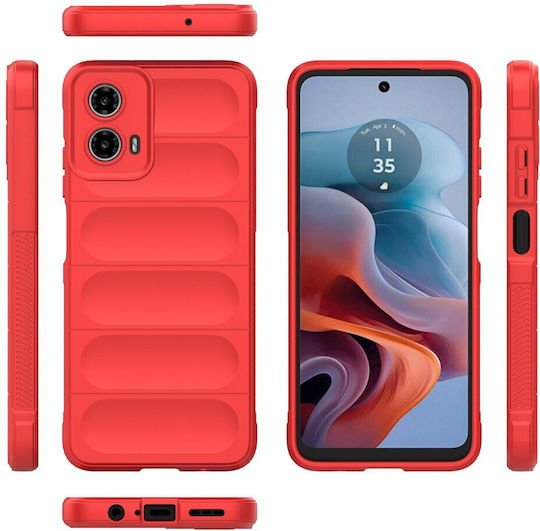 Magic Shield Back Cover Σιλικόνης Κόκκινο (Motorola Moto G34 5G)