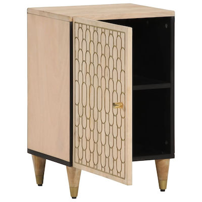 vidaXL Ξύλο Cabinet de baie L38xA33xÎ58cm Maro