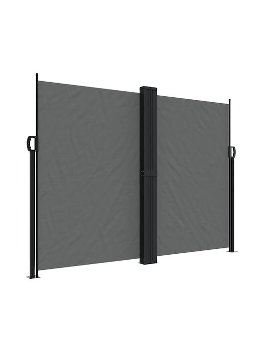 vidaXL Garden Sideway Sunshade Roller Gray 6x1.8cm