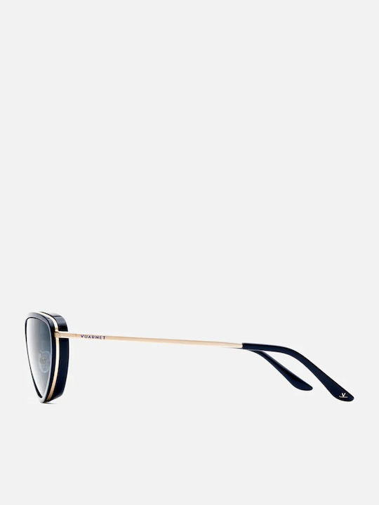 Women's Sunglasses with Black Frame and Gray Lens