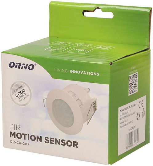 Orno Wired Infrared Motion Sensor 360° Scope 6m