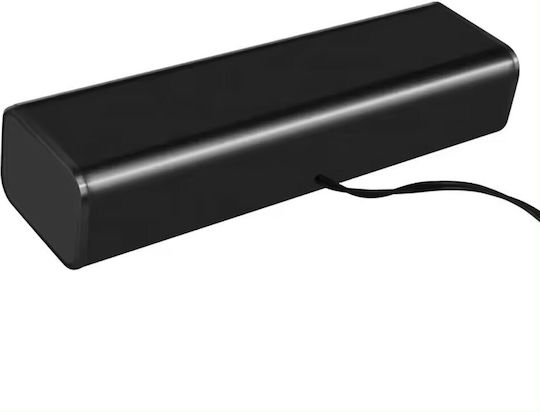 Kisonli i-630 Ηχεία Υπολογιστή 2.0 με RGB Φωτισμό και Ισχύ 3W Μαύρα