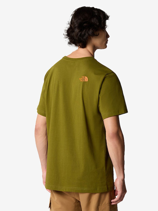 The North Face T-shirt Bărbătesc cu Mânecă Scurtă Rust