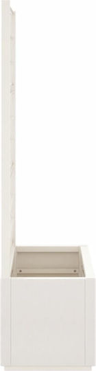 vidaXL Garden Planter Box Plastic White 80x36x140cm.