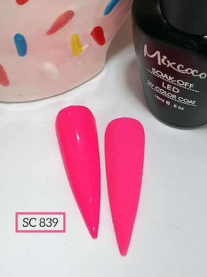 Mixcoco Semi-Permanent Nail Polish 839 15ml 1pcs