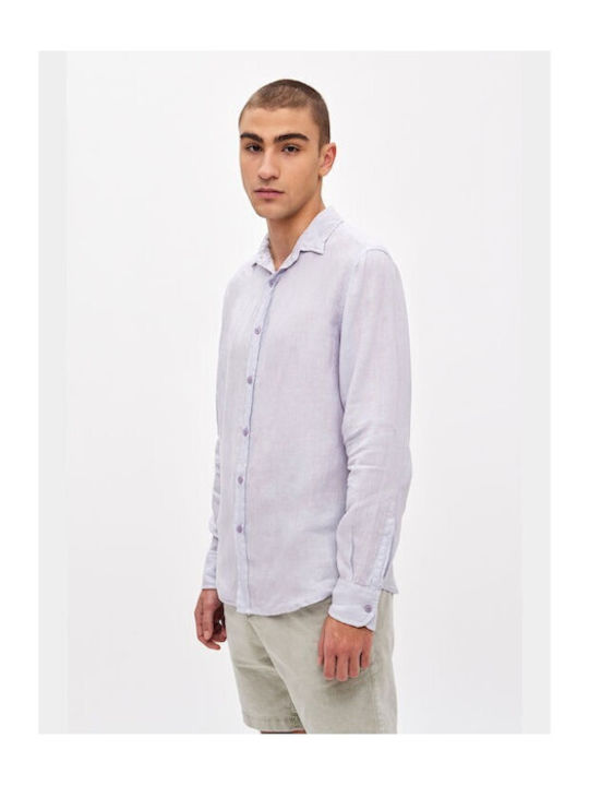 Dirty Laundry Men's Shirt Linen Blue