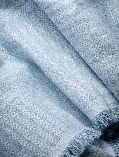 Madi Ethereal Ριχτάρι Πολυθρόνας Γούνινο 170x180εκ. Cyan
